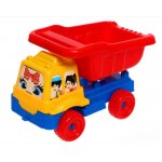 Set Camion pentru nisip cu galetusa si 2 accesorii Yellow / Red / Blue