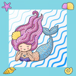 Set creativ pictura cu diamante Mermaid Dreams Sirena