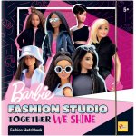 Set de colorat cu activitati Barbie Fashion Studio