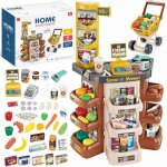 Supermarket cu casa de marcat si carucior de cumparaturi Home supermarket cu 47 accesorii