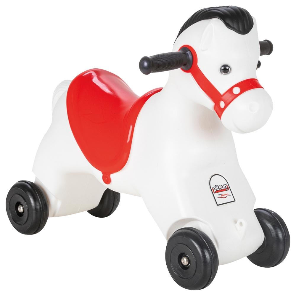 Balansoar muzical pentru copii Pilsan Horse white - 1 | YEO