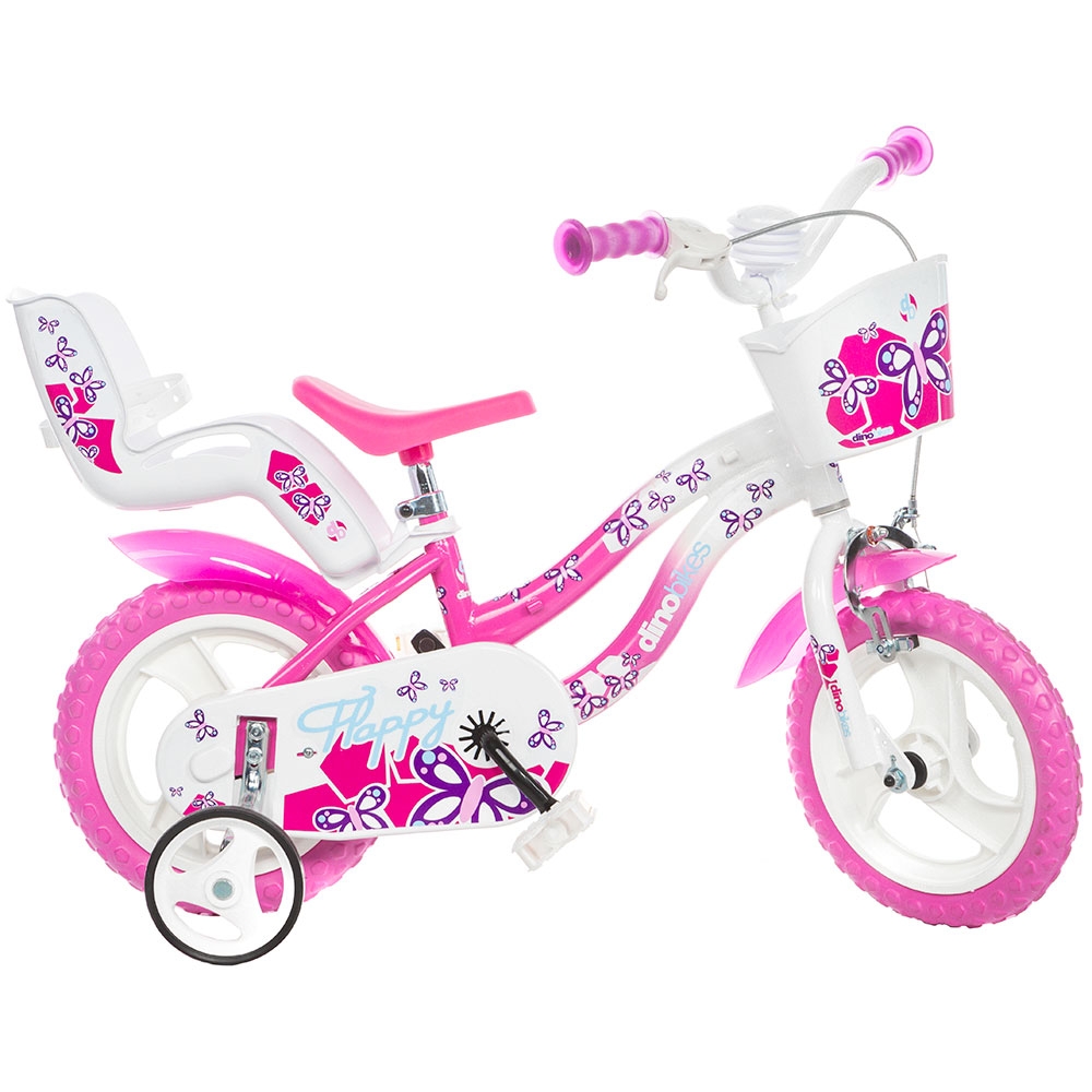 Bicicleta copii Dino Bikes 12 Flappy roz - 1