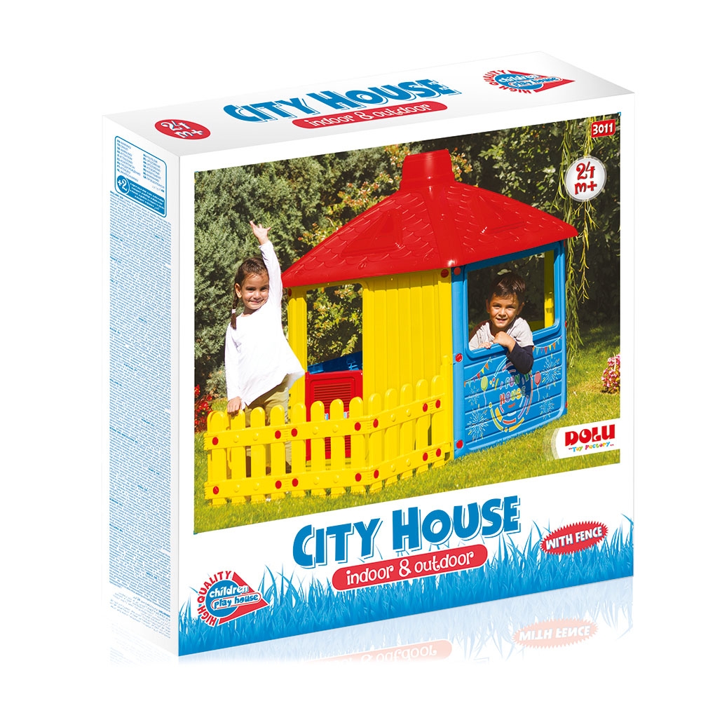 Casuta pentru copii cu gardulet Fun House