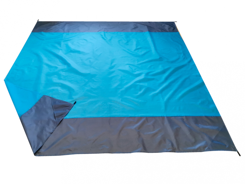 Covor impermeabil pentru plaja sau camping 210 x 200cm Blue - 3 | YEO