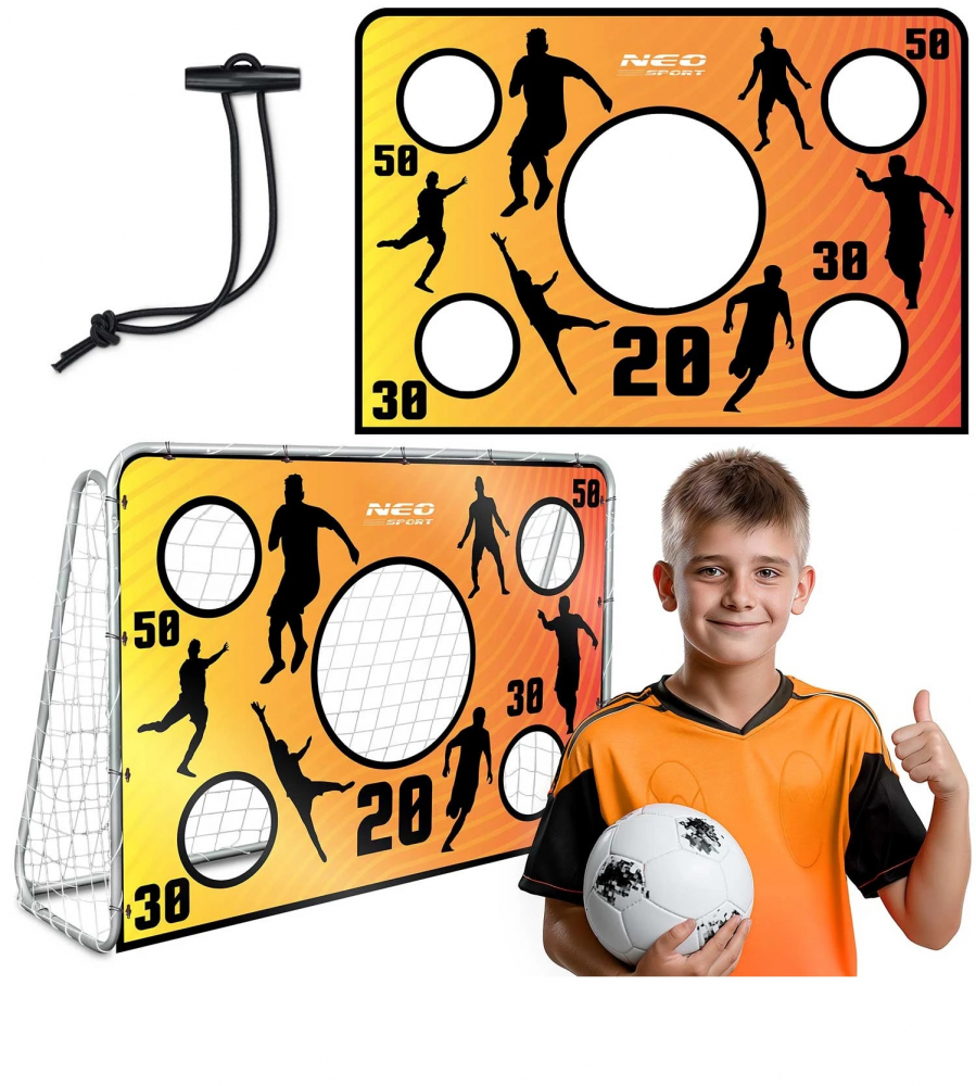 Covoras cu obiective pentru poarta de fotbal Neo Sport 215 x 150 cm