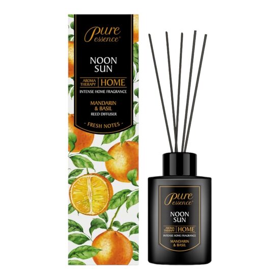 Difuzor cu betisoare parfumate Pure Essence Revers Noon Sun mandarine, busuioc 100ml - 1