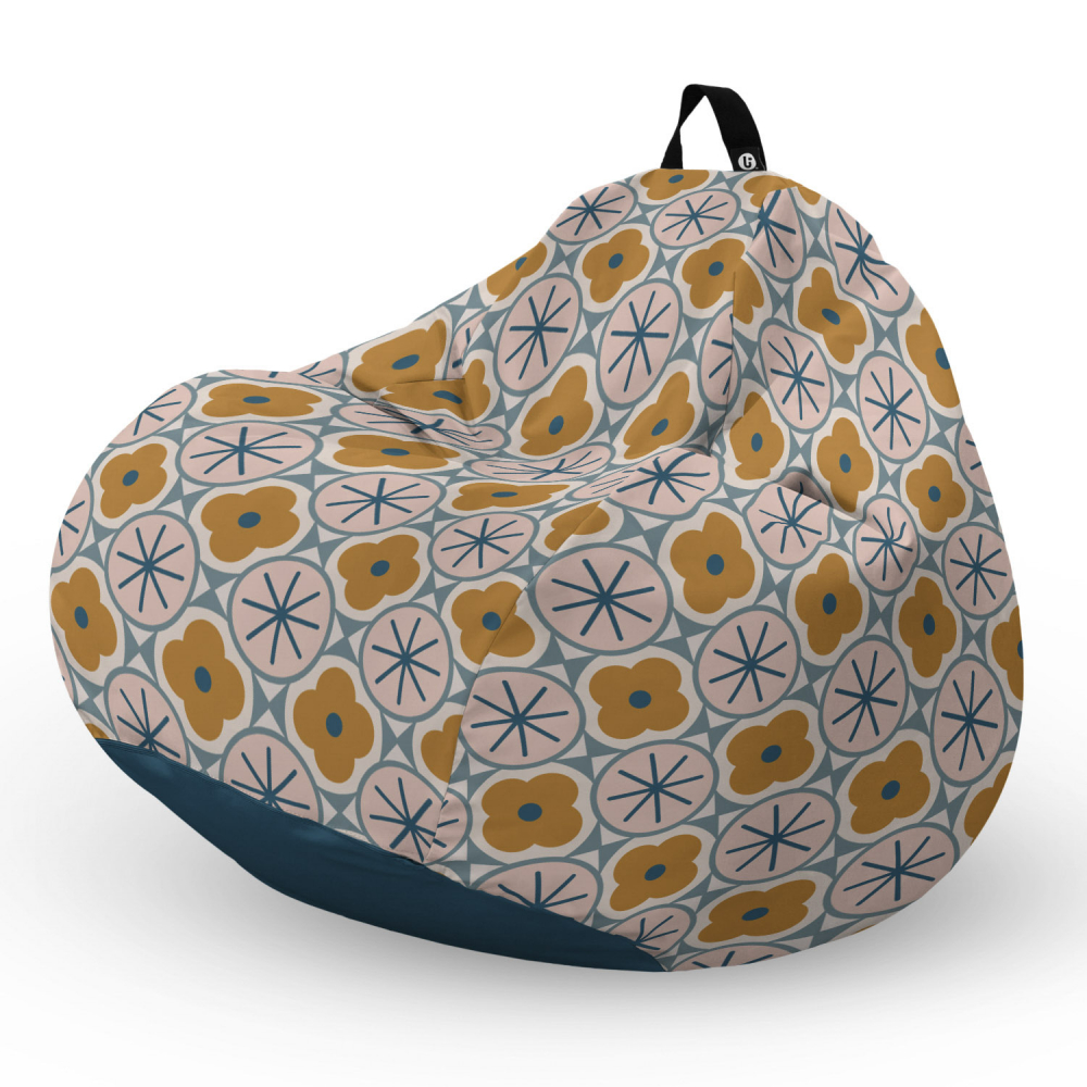 Fotoliu Puf Bean Bag tip Para XL Geometric Flowers - 4