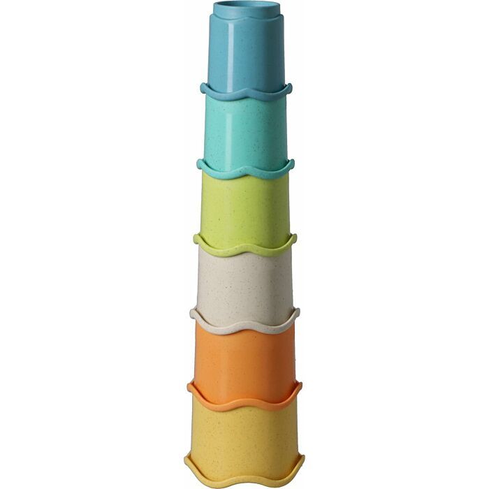 Jucarii bebelusi 6 cupe multicolore pentru stivuit Otto Simon bio-plastic multicolore