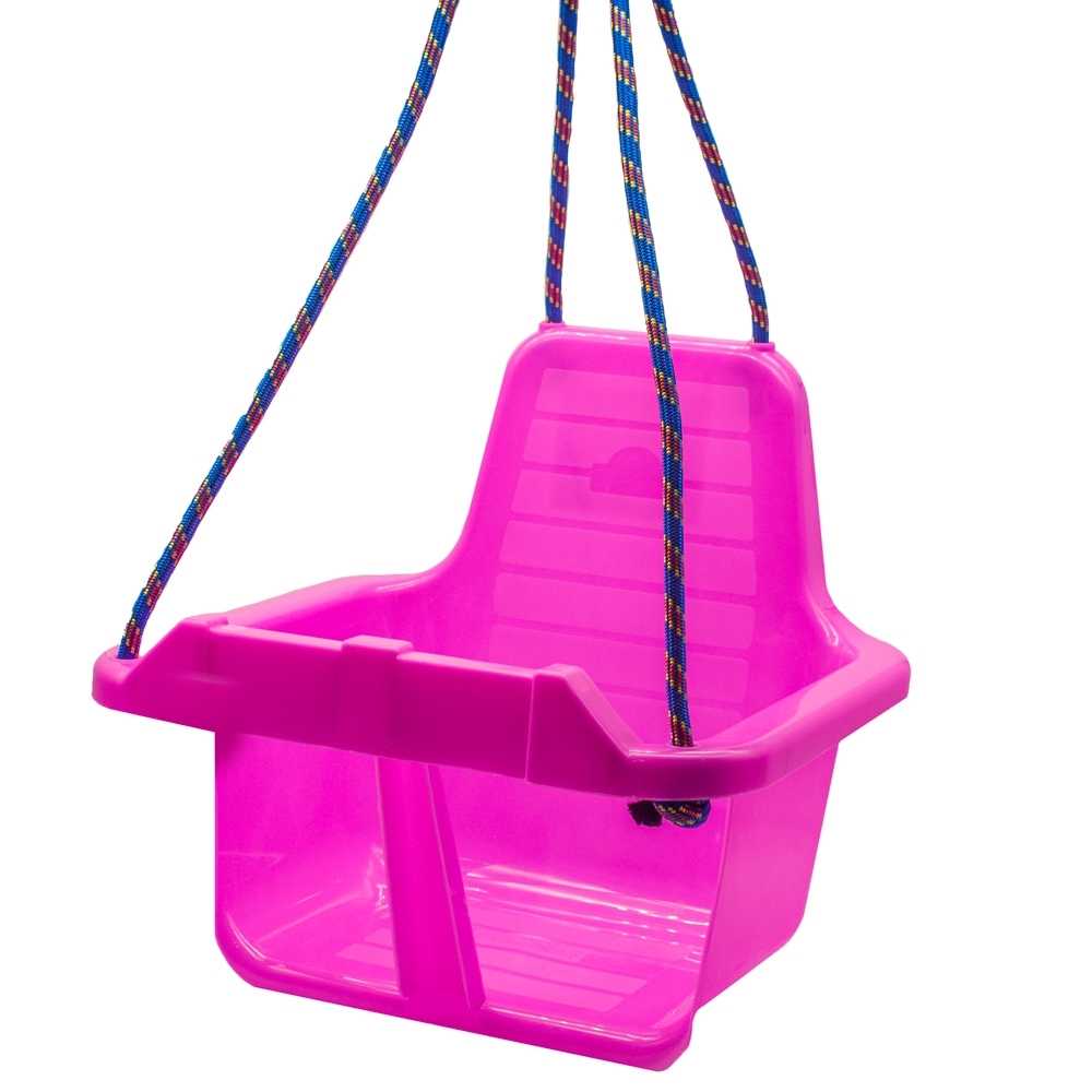 Leagan din plastic cu spatar 35 x 30 cm Pink - 1 | YEO