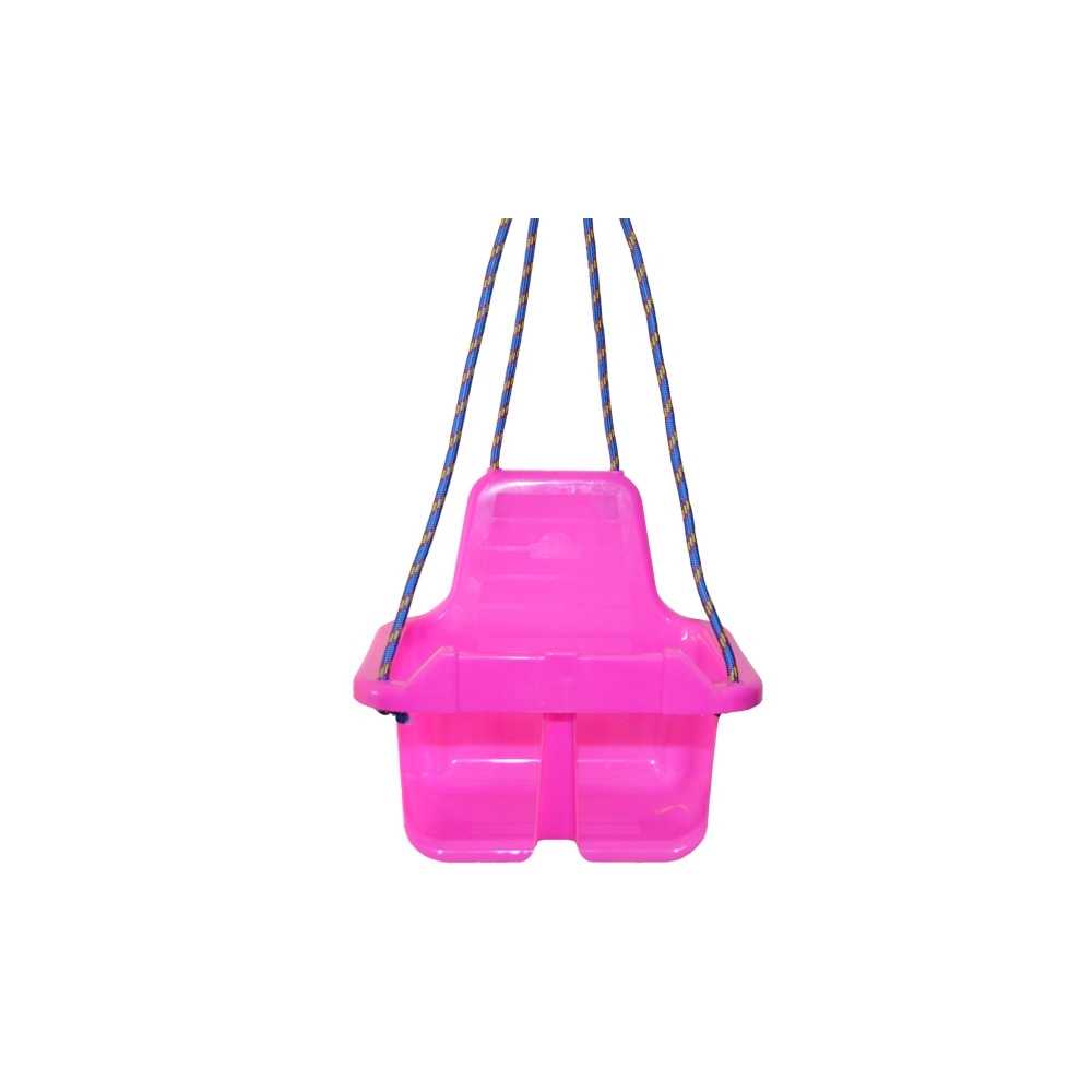 Leagan din plastic cu spatar 35 x 30 cm Pink - 2 | YEO