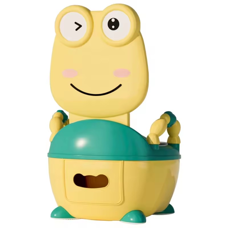 Olita cu adaptor moale si manere Little Mom Cute Yellow Frog - 1 | YEO