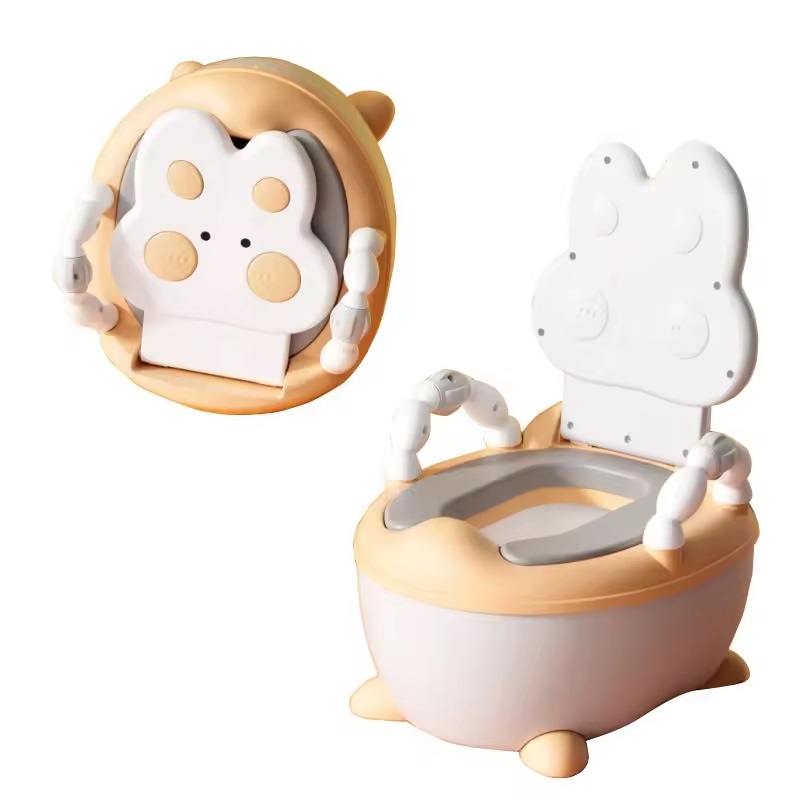 Olita cu adaptor moale si manere Little Mom Orange Bunny - 3 | YEO