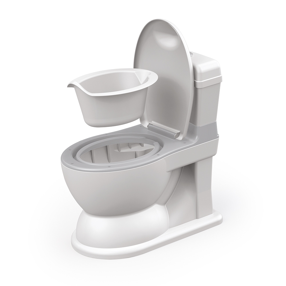 Olita educationala 2 in 1 tip wc cu sunete XL Grey - 2 | YEO