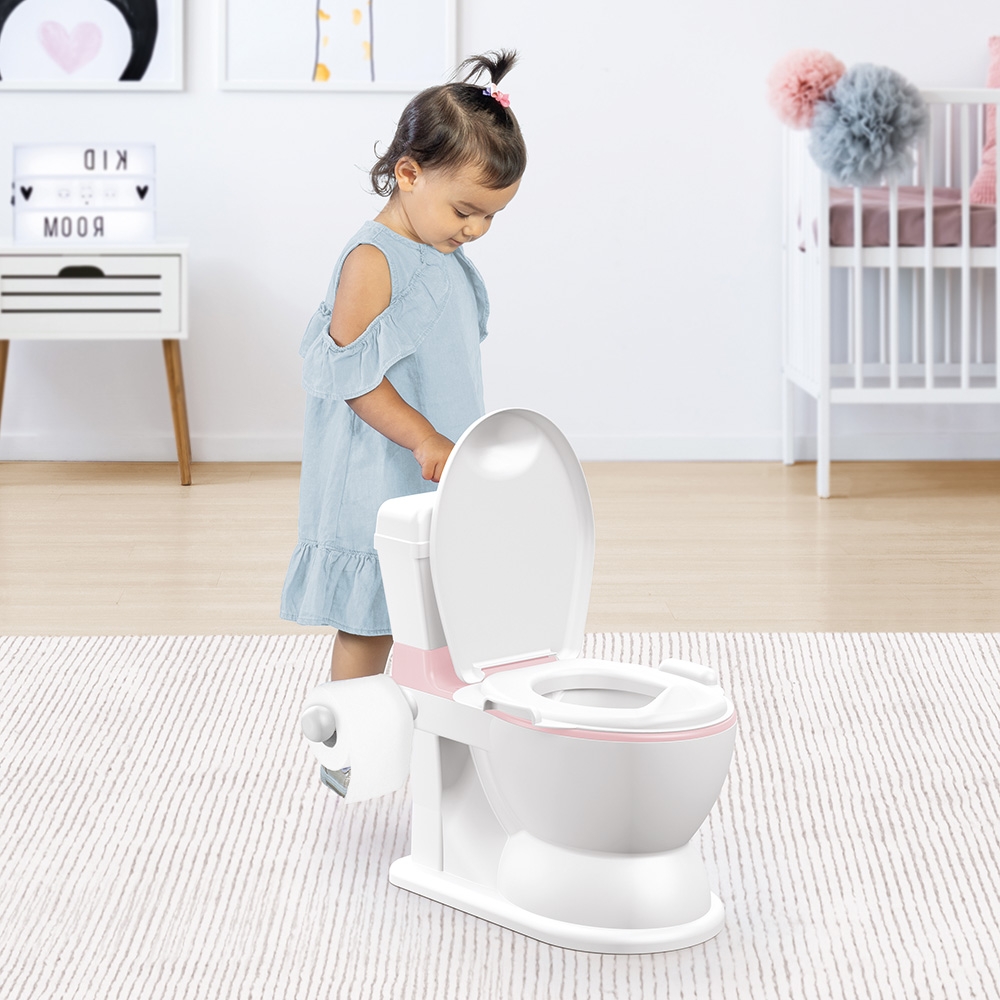 Olita educationala 2 in 1 tip wc cu sunete XL Grey - 3 | YEO