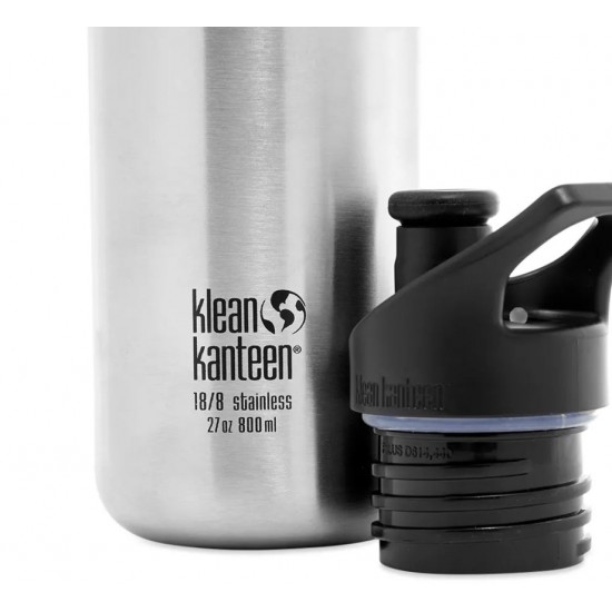 Recipient din otel inoxidabil 800 ml cu capac sport Klean Kanteen Classic Narrow Purple Potion - 1 | YEO