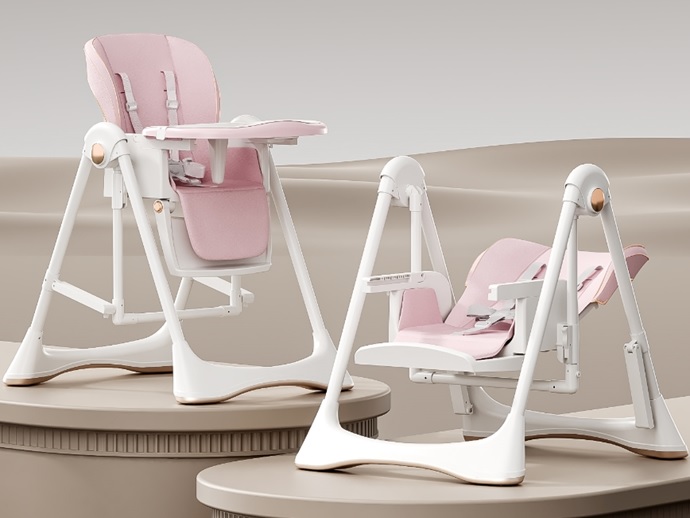 Scaun de masa multifunctional 3 in 1 Little Mom Pink