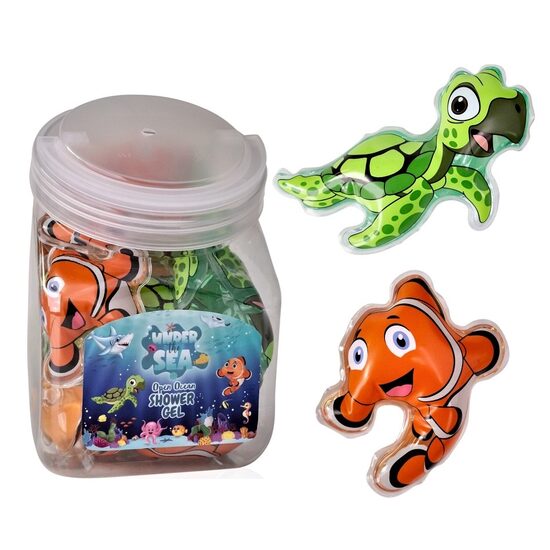 Set 24 doze gel de dus cu aroma de portocala sau mar Under The Sea Accentra 24x50 ml