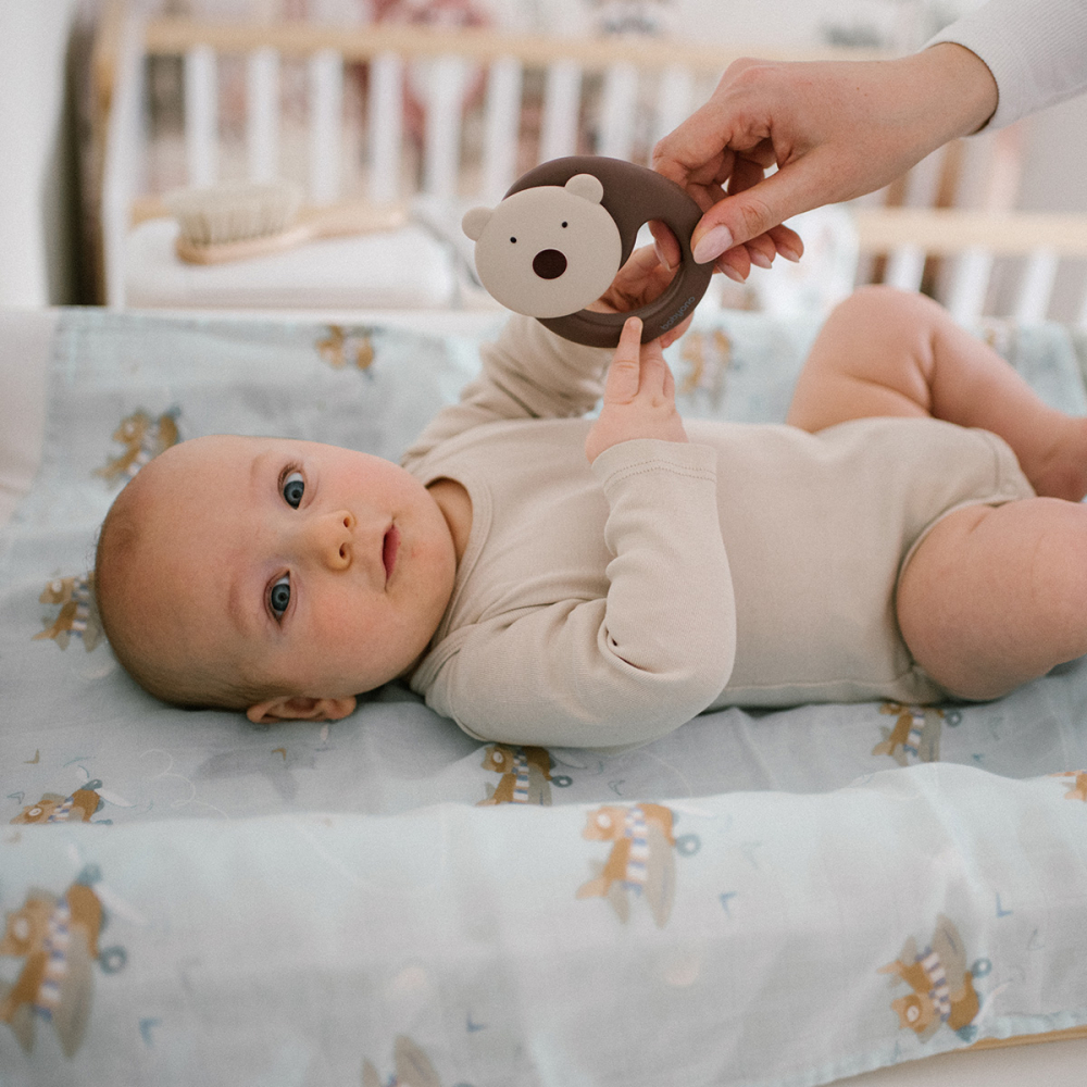 Set 3 scutece Babyono cu fibre bambus natural mov - 5