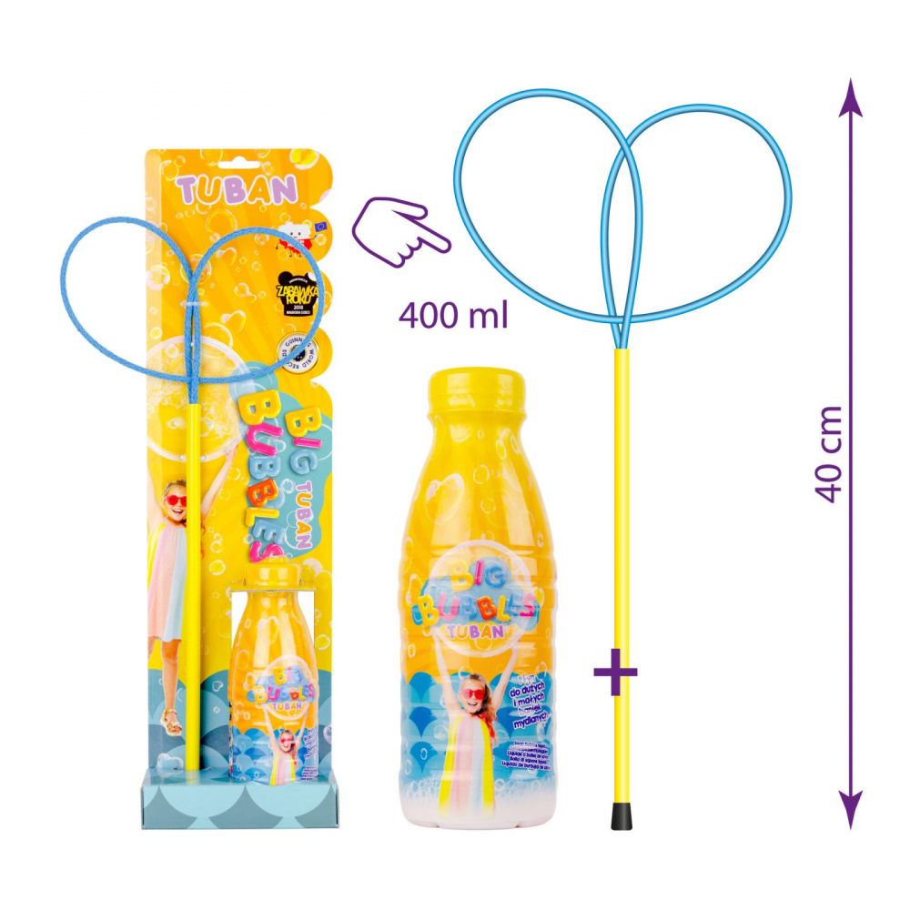 Set baloane de sapun gigante accesoriu fluture + solutie 400 ml - 5