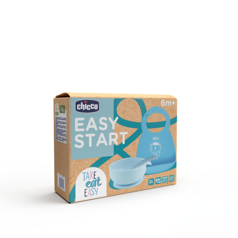 Set diversificare copii Chicco Easy Start 6 luni+ bleu - 1 | YEO