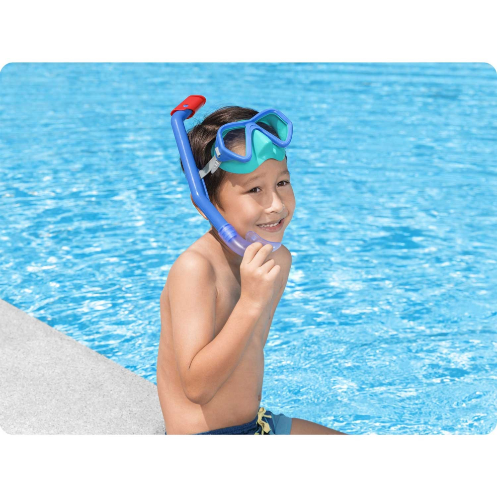 Set snorkeling pentru scufundari copii Bestway Albastru - 3 | YEO