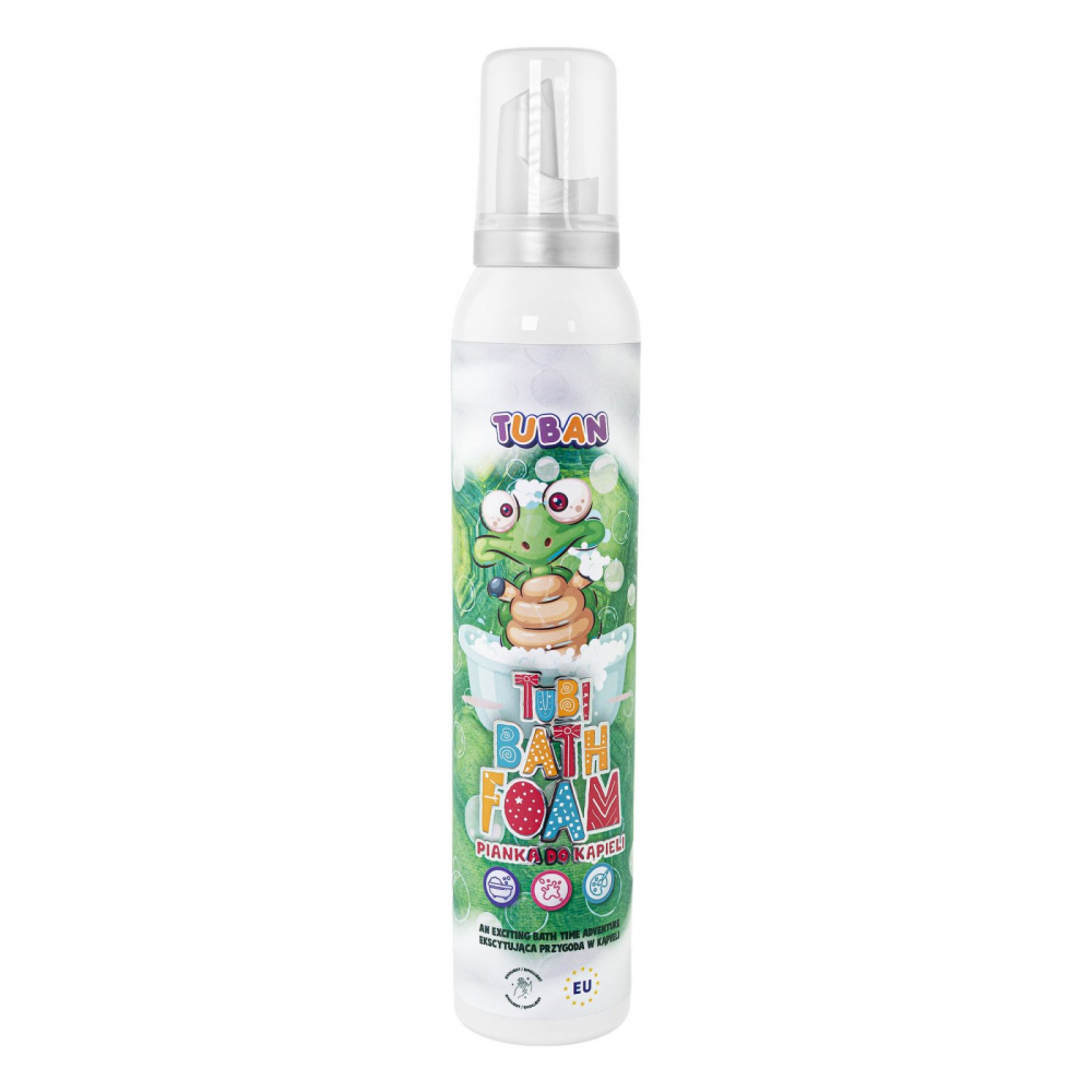 Spuma creativa pentru baie si slime Tubi culoarea verde 200 ml