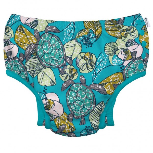 Slip copii eco SPF 50+ refolosibil cu capse Green Sprouts by iPlay Tea Turtle 4T
