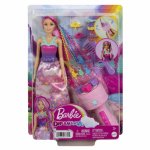 Papusa cu aparat de coafat Barbie Dreamtopia