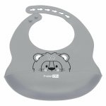 Baveta FreeON moale din silicon cu buzunar 31x24 cm Lion Grey