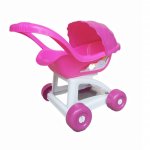 Carucior landou pentru papusi Candy&Ken Baby Stroller Total Pink