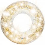 Colac mare gonflabil pentru inot Intex Glitter 119 cm sclipici Gold
