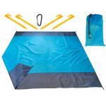 Covor impermeabil pentru plaja sau camping 210 x 200cm Blue