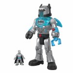 Robot Batman in costum gri Fisher Price Imaginext DC Super Friends 30 cm