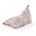 Fotoliu Puf Bean Bag tip Lounge Confetti fundal alb