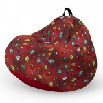 Fotoliu Puf Bean Bag tip Para XL Among Us Red