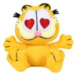 Jucarie din plus Garfield cute cu inimioare 15 cm asezat