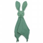 Jucarie textila New Baby moale din bumbac 30x30 cm Baby Rabbit green
