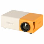 Mini proiector portabil pentru copii cu LED/ LCD 12V si telecomanda Orange