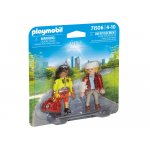 Set 2 figurine Playmobil Paramedic cu pacient