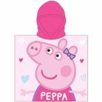 Poncho cu gluga Eplusm Peppa Pig Better Together 55x110 cm EPMPP52461237 roz