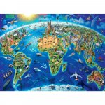 Puzzle harta lumii 300 piese