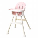 Scaun de masa Little Mom 3in1 cu cos pentru accesorii Modern Pink