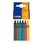 Set 6 creioane colorate cerate cu diametrul de 8 mm