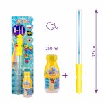 Set baloane de sapun gigante cu accesoriu sabie si solutie 250 ml