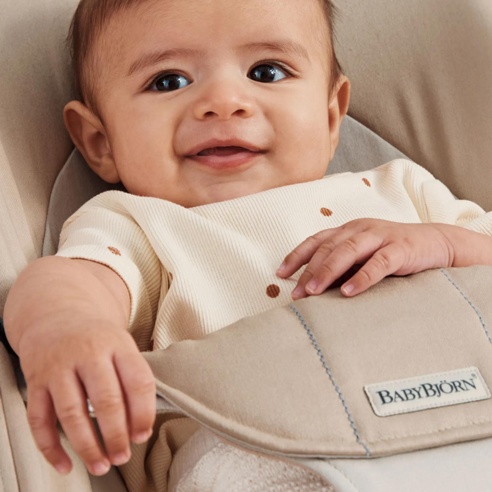 Balansoar Balance BabyBjorn Soft Khaki cu detalii Beige tesatura - 1