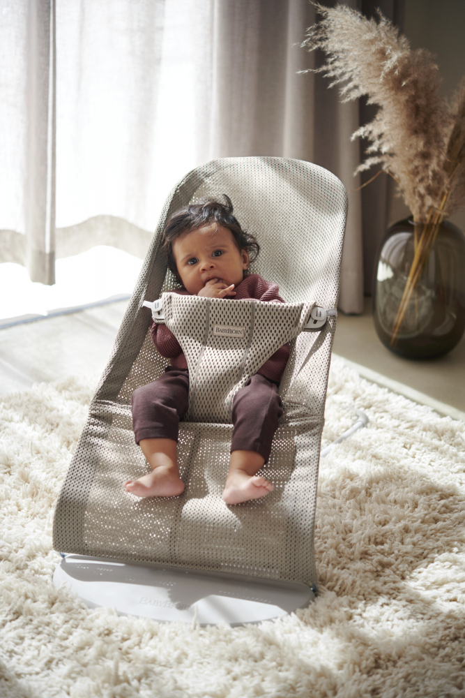 Balansoar Bliss Baby Bjorn Grey Beige Mesh - 3