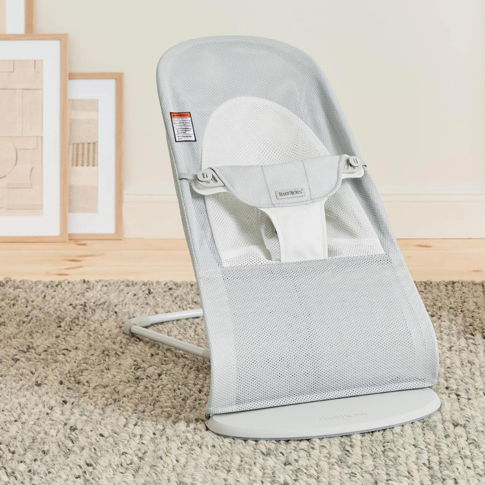 Balansoarul Balance BabyBjorn Soft SilverWhite Mesh - 6