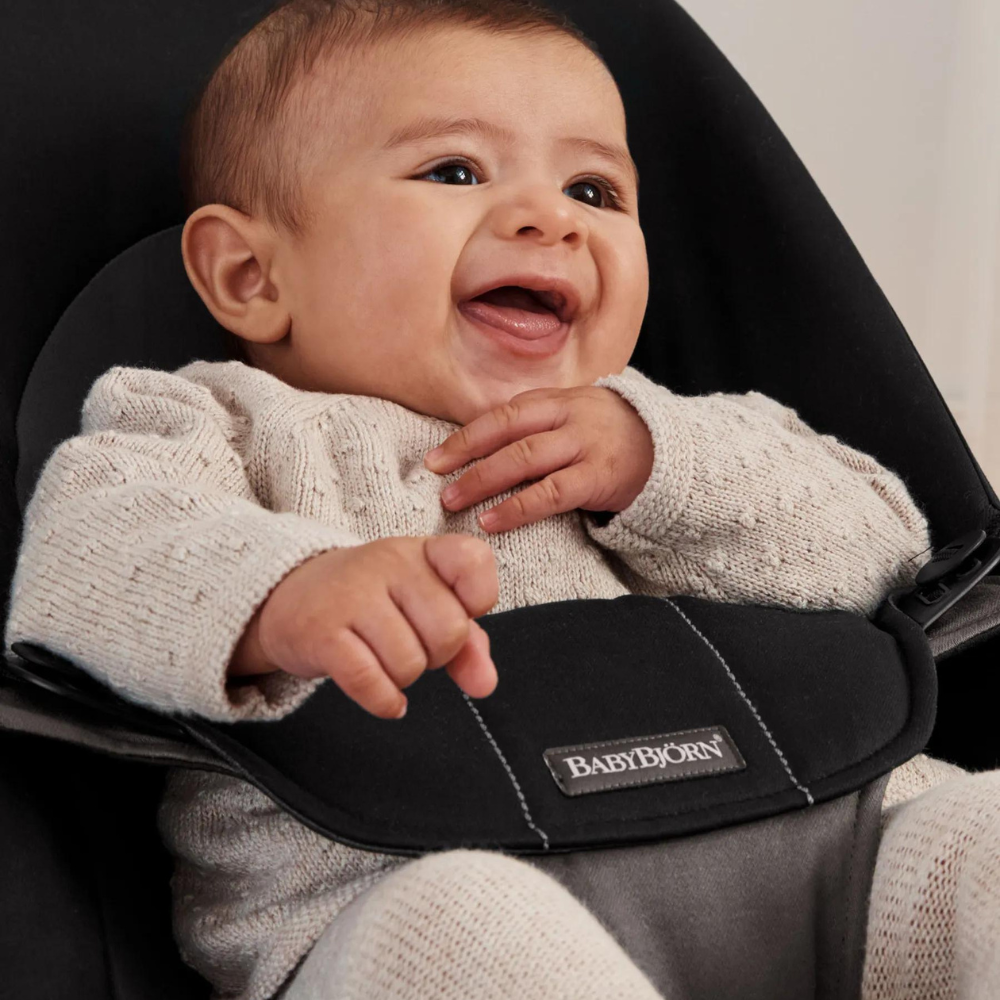 Balansoarul Balance Soft BlackDark Gray BabyBjorn tesatura - 9