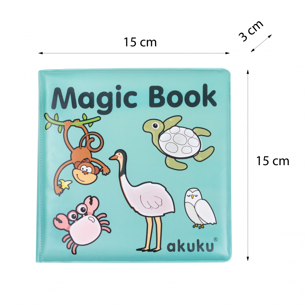 Carticica de baie cu chitaitoare Akuku Magic Book - 2 | YEO