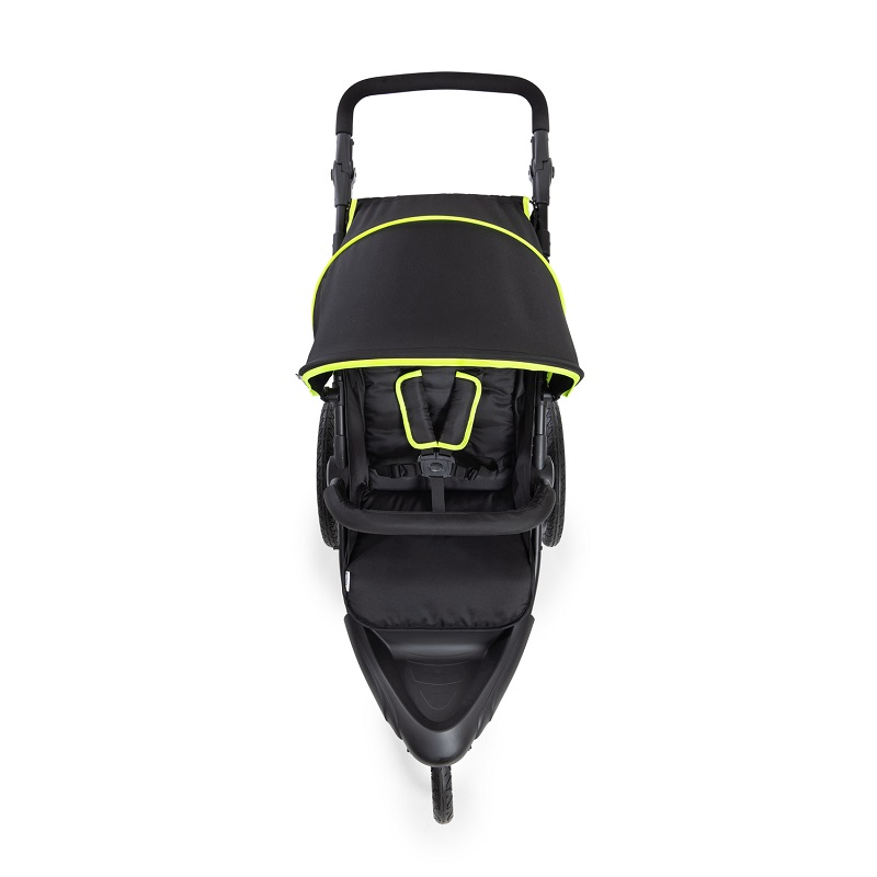 Carucior pentru jogging sau teren accidentant Hauck Runner black neon yellow - 5